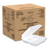 DCC95HT3R - Foam Hinged Lid Containers, 3-Compartment, 9.25 x 9.5 x 3, White, 200/Carton