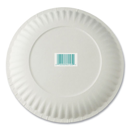 AJMPP6GREWH White Paper Plates by AJM Packaging Corporation