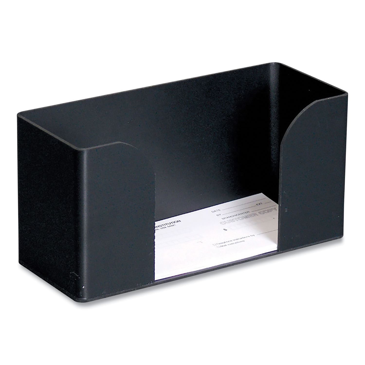 Forms Holder, For Deposit Slips, Tickets, Vouchers, Checks, ABS Plastic,  Black