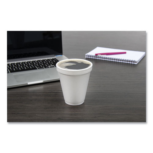 Dart Disposable Drinking Cup White Styrofoam 12 oz. 1000 Ct 12J16 