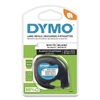 DYM91331 - LetraTag Plastic Label Tape Cassette, 0.5" x 13 ft, White