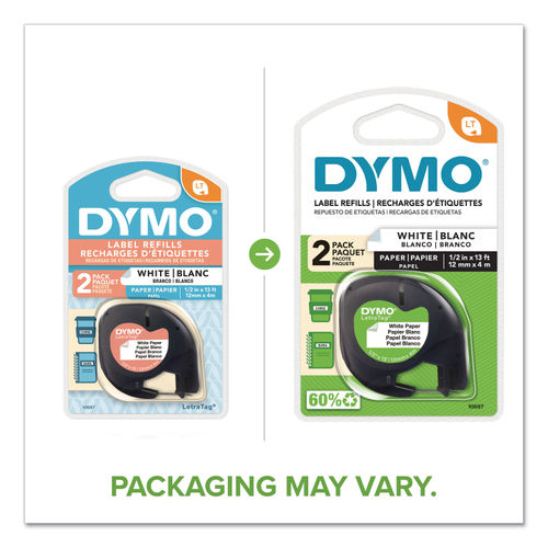 LetraTag Paper Label Tape Cassettes by DYMO® DYM10697