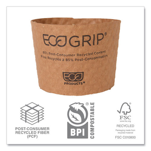 12 oz Kraft Paper Coffee Cup - Double Wall - 3 1/2 x 3 1/2 x 4 1/4 - 500  count box