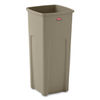 RCP356988BG - Untouchable Square Waste Receptacle, 23 gal, Plastic, Beige