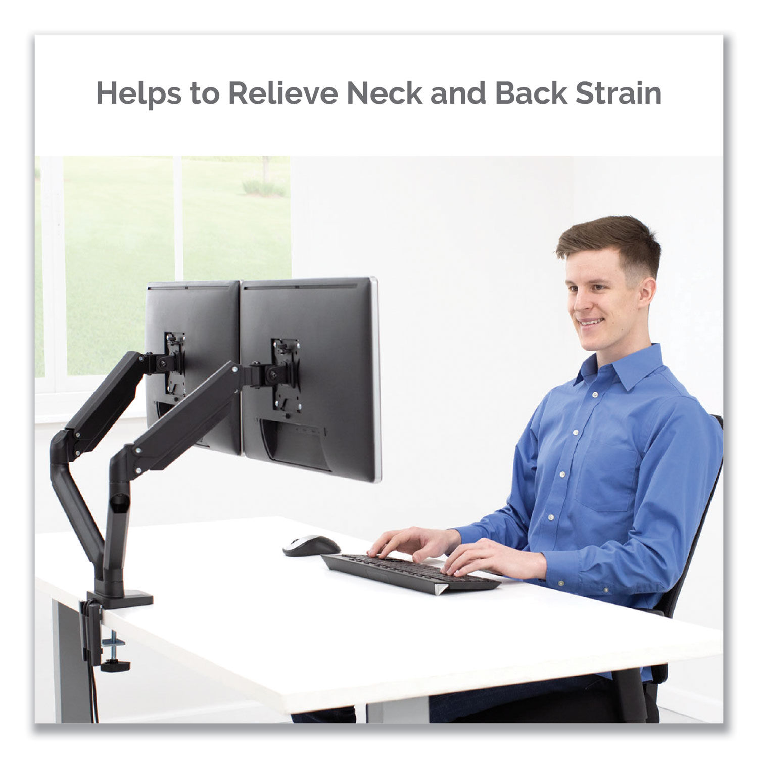 Platinum Series Dual Monitor Arm for 27