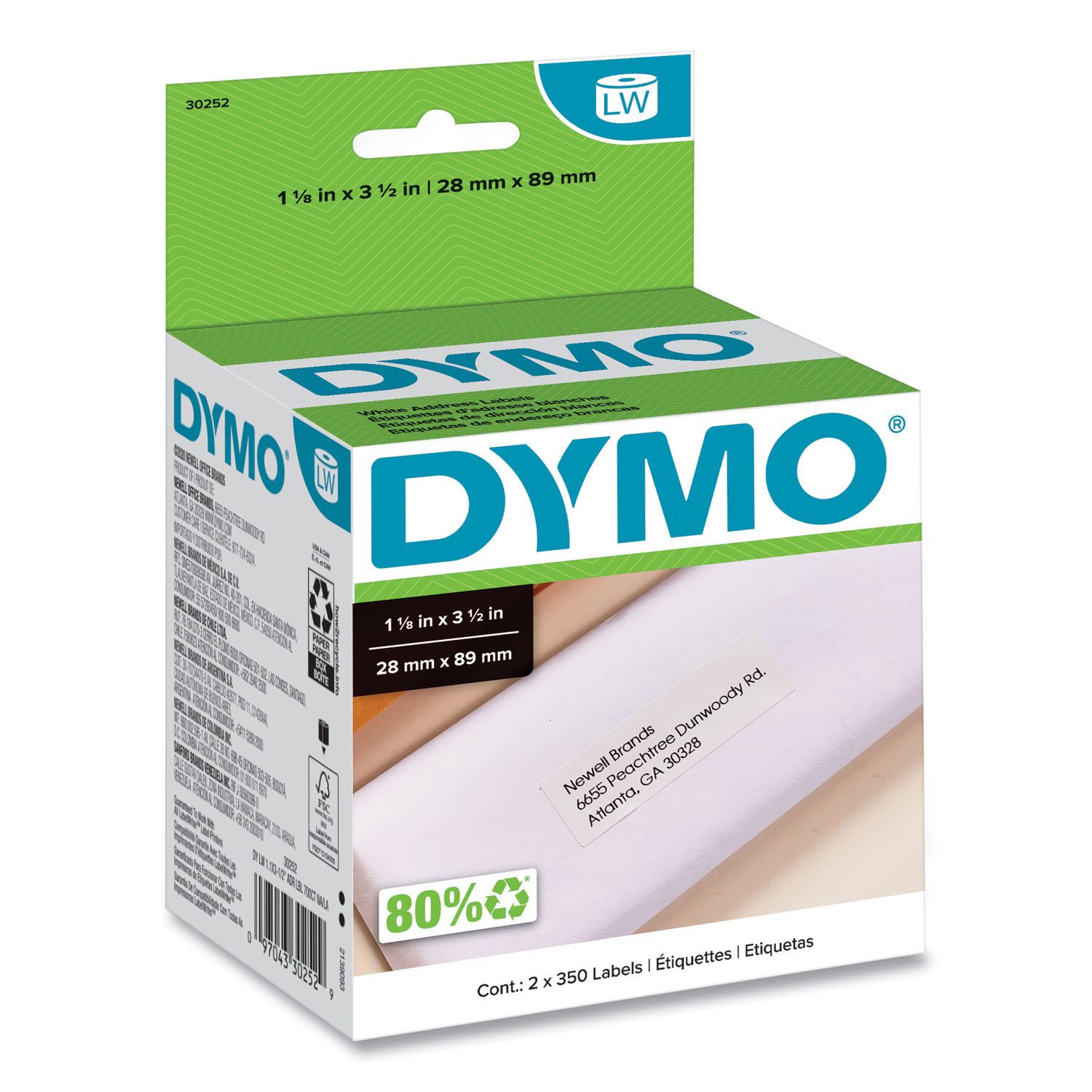 Dymo Name Badge Labels with Red Border 