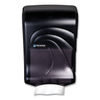 SJMT1790TBK - Ultrafold Multifold/C-Fold Towel Dispenser, Oceans, 11.75 x 6.25 x 18, Transparent Black Pearl