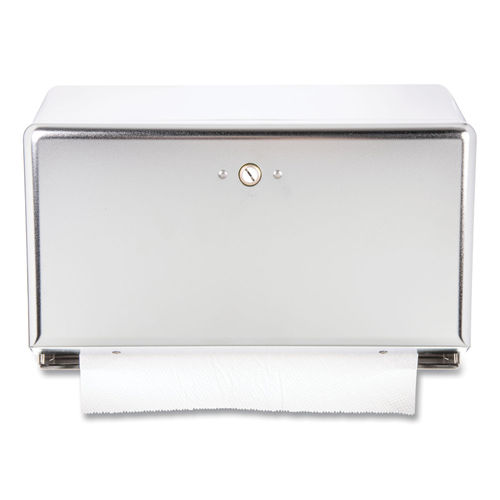 San Jamar T1950XC Chrome Mini C-Fold / Multi-Fold Towel Dispenser