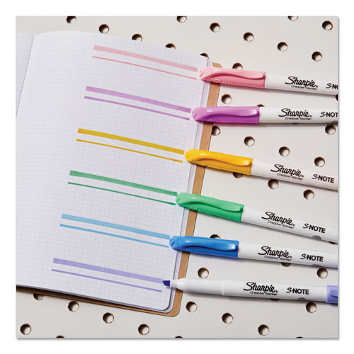 Sharpie S Note Markers - Assorted Colours (Blister of 12