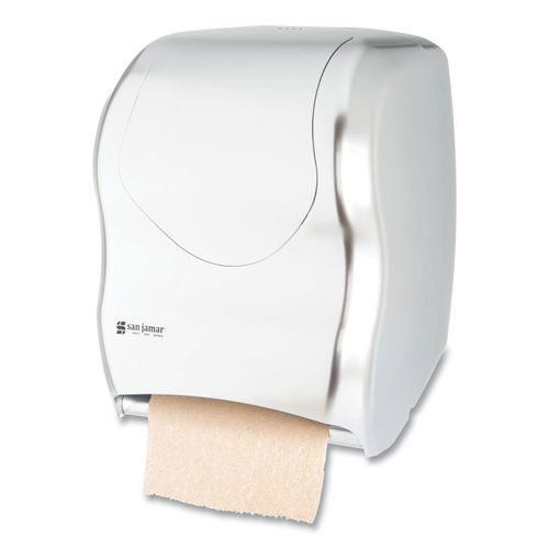 San Jamar Electronic Touchless Roll Towel Dispenser, 11.75 x 9 x 15.5,  Black Pearl -SJMT1390TBK