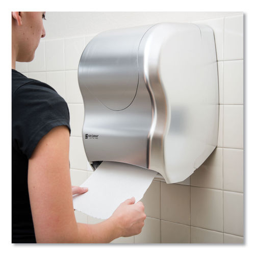 San Jamar Tear-N-Dry Touchless Roll Towel Dispenser, Black