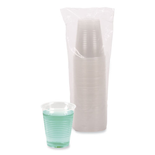 Boardwalk Translucent Plastic Cold Cups, 7 oz, Clear - 100 count