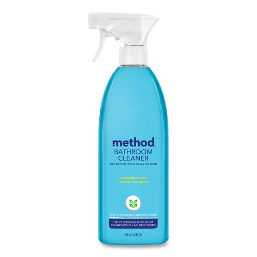 Method Naturally Derived Daily Shower Cleaner Spray, Eucalyptus Mint, 28  Ounce (4 pack)