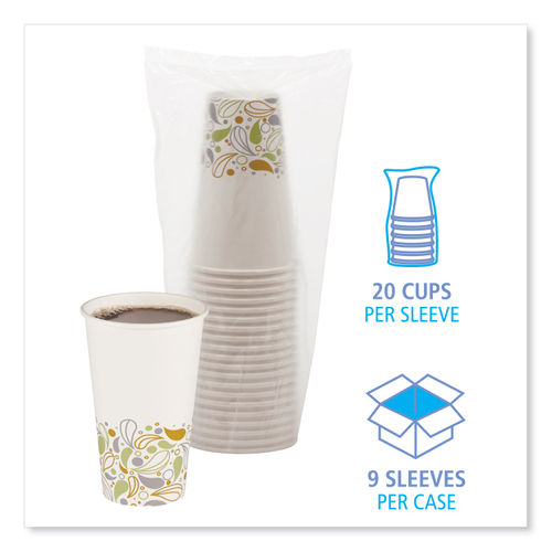 Boardwalk Paper Hot Cups, 8 oz, White, 1000-carton
