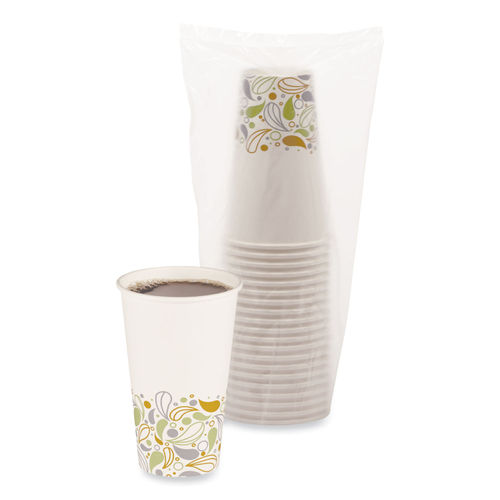 Boardwalk BWKDEER12HCUP 12 oz. Deerfield Printed Paper Hot Cups (50 Cups/Sleeve, 20 Sleeves/Carton)