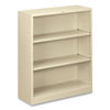 HONS42ABCL - Metal Bookcase, Three-Shelf, 34.5w x 12.63d x 41h, Putty