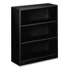 HONS42ABCP - Metal Bookcase, Three-Shelf, 34.5w x 12.63d x 41h, Black