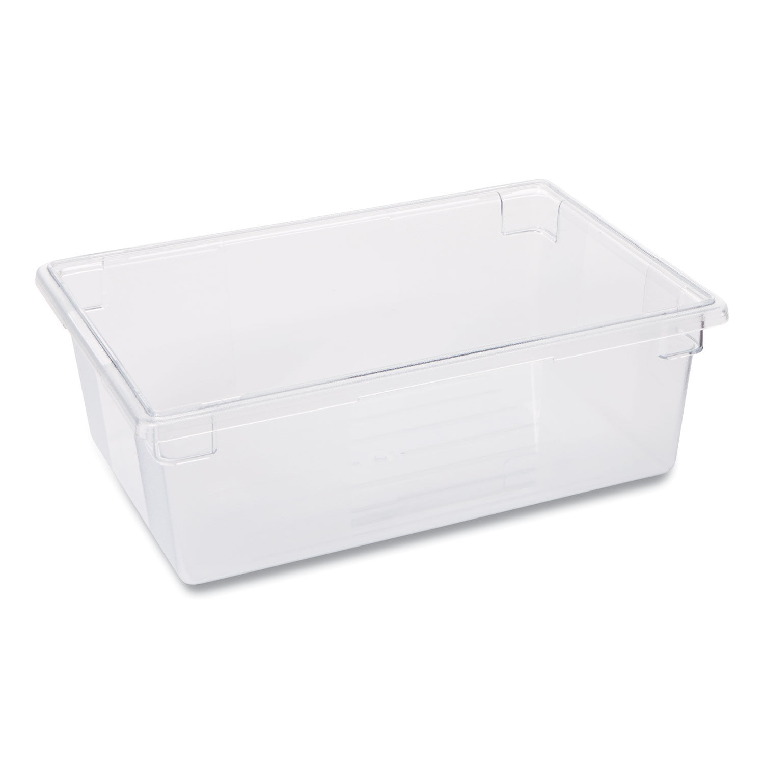 Rubbermaid® Commercial Food/Tote Boxes, 3.5 gal, 18 x 12 x 6, Clear, Plastic