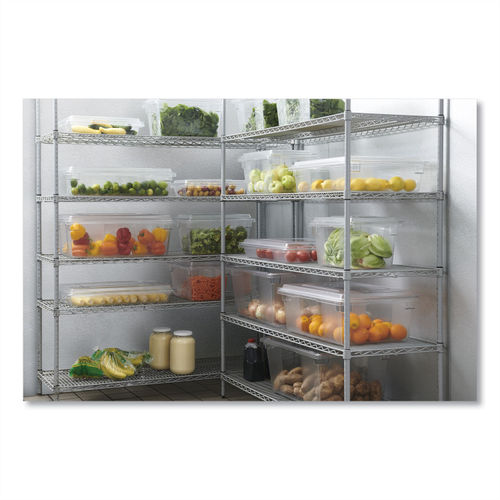 Rubbermaid FG330900CLR 12 x 18 x 6 Clear Plastic Food Box 