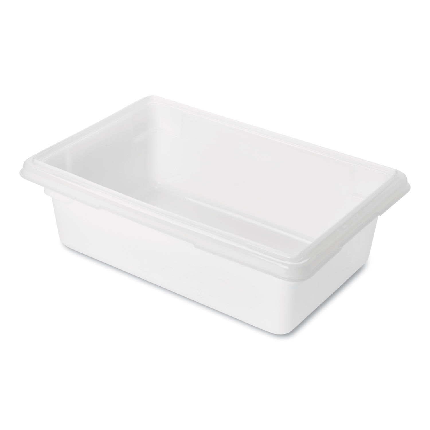 Rubbermaid FG350900WHT White Polyethylene Food Storage Box - 18 x