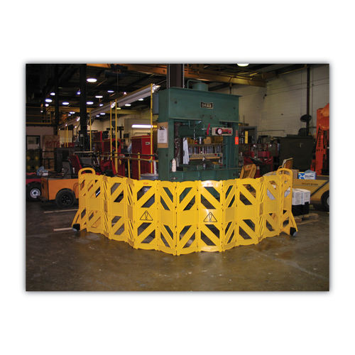 Rubbermaid Portable Mobile Yellow Safety Barrier