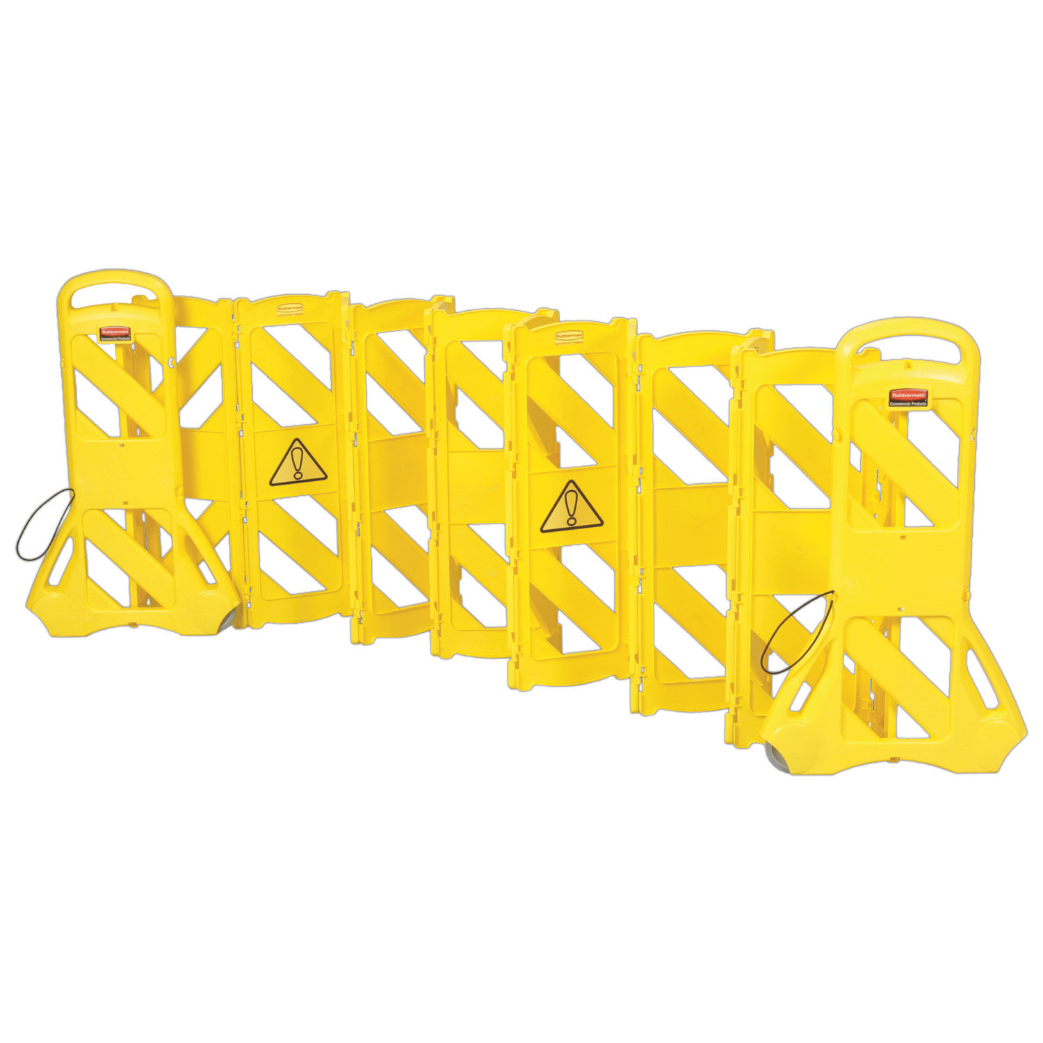 Rubbermaid Portable Mobile Yellow Safety Barrier