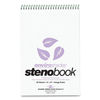 ROA12264 - Enviroshades Steno Notepad, Gregg Rule, White Cover, 80 Orchid 6 x 9 Sheets, 4/Pack