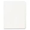 AVE11959 - Blank Tab Legal Exhibit Index Divider Set, 25-Tab, 11 x 8.5, White, 1 Set