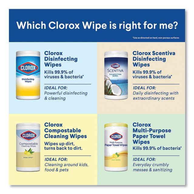 Disinfecting Wipes by Clorox® CLO30112