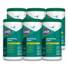 CLO15949CT - Disinfecting Wipes, 1-Ply, Fresh Scent, 7 x 8, White, 75/Canister, 6 Canisters/Carton