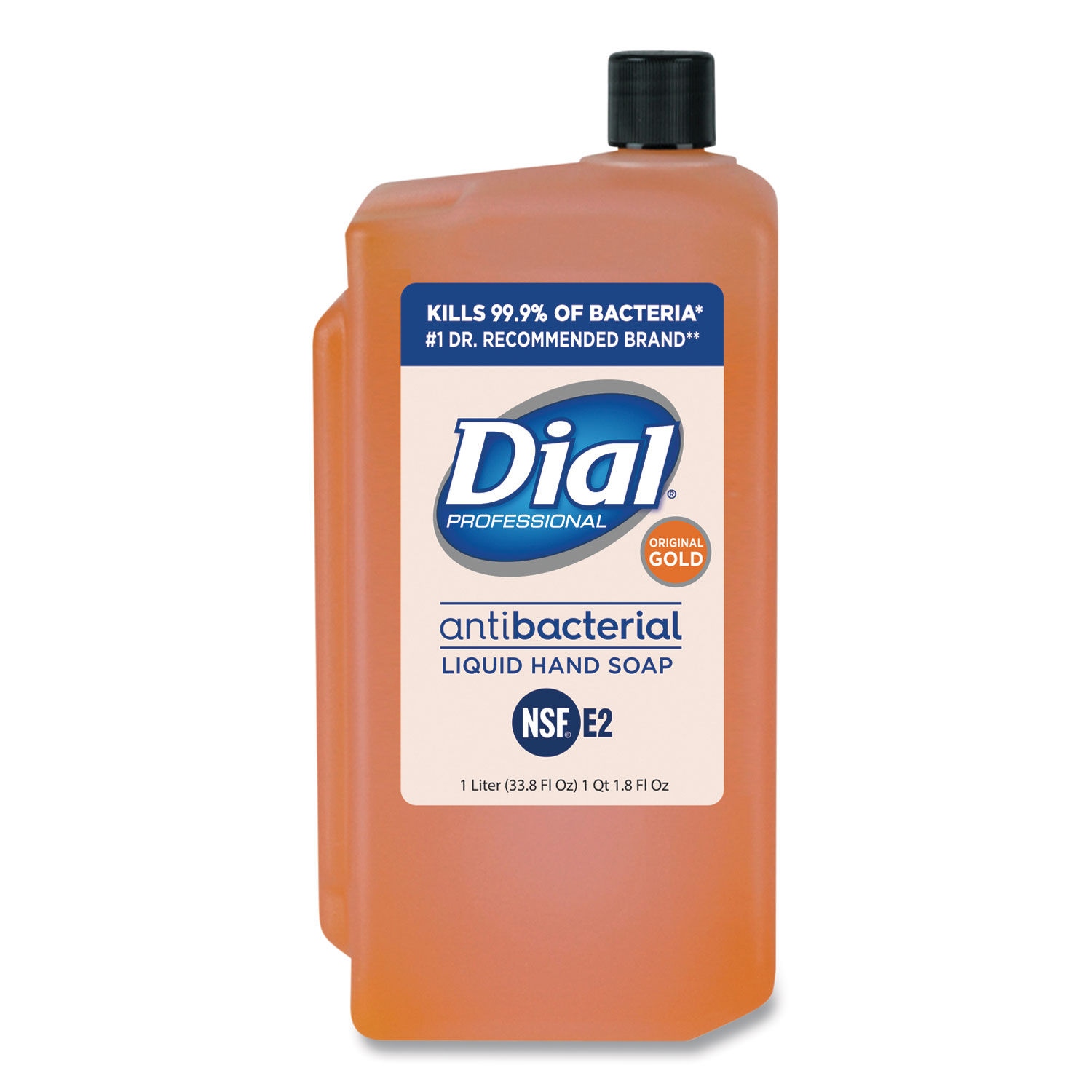 Dial Professional Gold Antimicrobial Liquid Hand Soap, Floral Fragrance, 1 Gal Bottle, 4/Carton (dia88047ct)