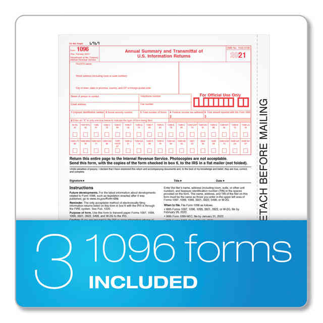 1099-DIV Tax Forms for Inkjet/Laser Printers by TOPS™ TOP22973