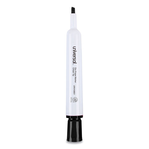 Integra Dry-Erase Marker, Chisel Tip, Black