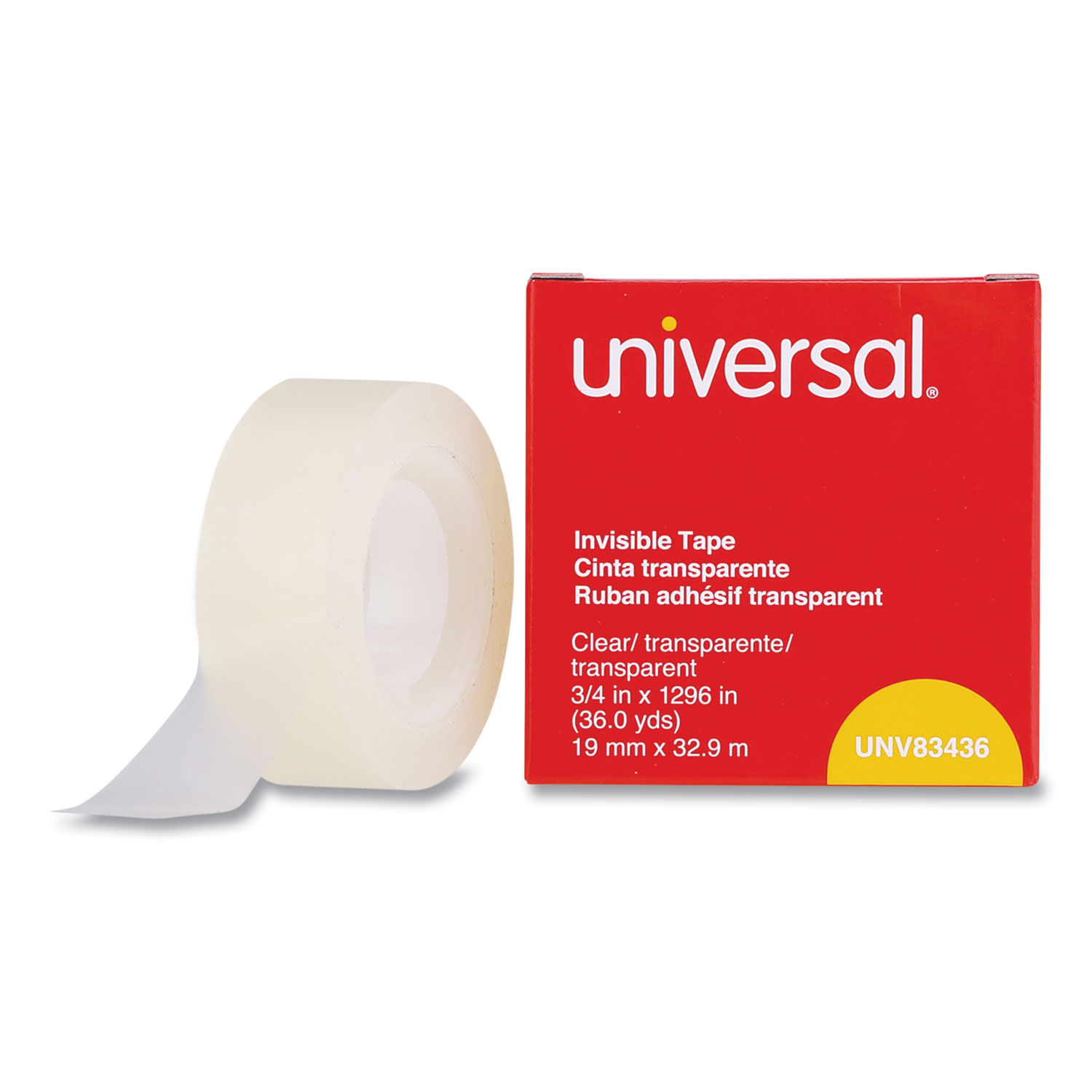 Office Depot Brand Invisible Tape Refills, 3/4 x 1,296, Pack of 10