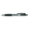 UNV39912 - Comfort Grip Gel Pen, Retractable, Medium 0.7 mm, Black Ink, Clear/Black Barrel, Dozen