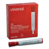 UNV43652 - Dry Erase Marker, Broad Chisel Tip, Red, Dozen