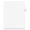 AVE01058 - Preprinted Legal Exhibit Side Tab Index Dividers, Avery Style, 10-Tab, 58, 11 x 8.5, White, 25/Pack, (1058)