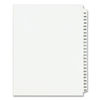 AVE01346 - Preprinted Legal Exhibit Side Tab Index Dividers, Avery Style, 25-Tab, 401 to 425, 11 x 8.5, White, 1 Set, (1346)