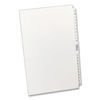 AVE11375 - Preprinted Legal Exhibit Side Tab Index Dividers, Avery Style, 27-Tab, A to Z, 14 x 8.5, White, 1 Set