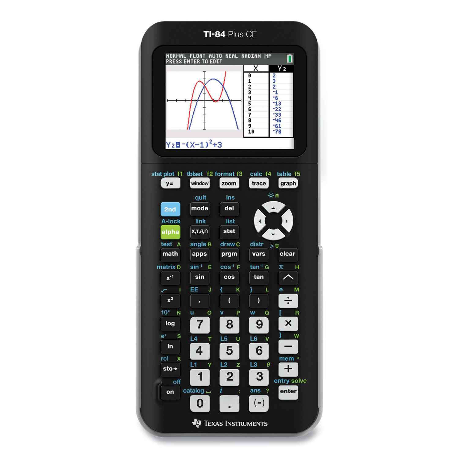 TI-84 Plus CE Programmable Color Graphing Calculator by Texas