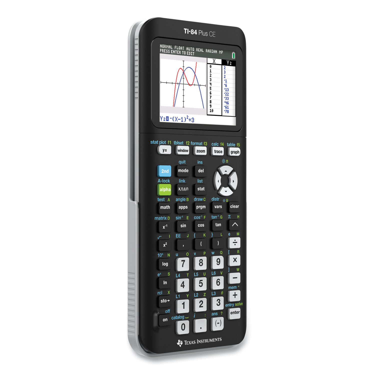 TI-84 Plus CE Programmable Color Graphing Calculator by Texas