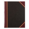 RED56211 - Texthide Eye-Ease Record Book, Black/Burgundy/Gold Cover, 10.38 x 8.38 Sheets, 150 Sheets/Book