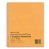 RED33004 - Single-Subject Wirebound Notebooks, Narrow Rule, Brown Paperboard Cover, (80) 8.25 x 6.88 Sheets