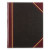 RED56231 - Texthide Eye-Ease Record Book, Black/Burgundy/Gold Cover, 10.38 x 8.38 Sheets, 300 Sheets/Book