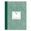 RED53010 - Lab Notebook, Wide/Legal Rule, Green Marble Cover, (96) 10.13 x 7.88 Sheets