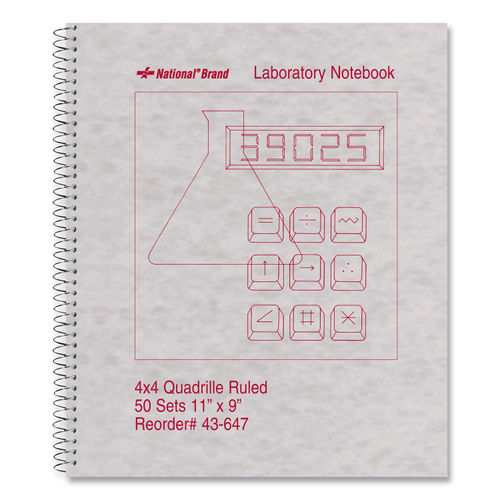 Duplicate Laboratory Notebooks by National® RED43647
