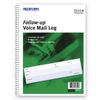 RED51114 - Follow-up Wirebound Voice Mail Log Book, One-Part (No Copies), 7.5 x 2, 5 Forms/Sheet, 500 Forms Total