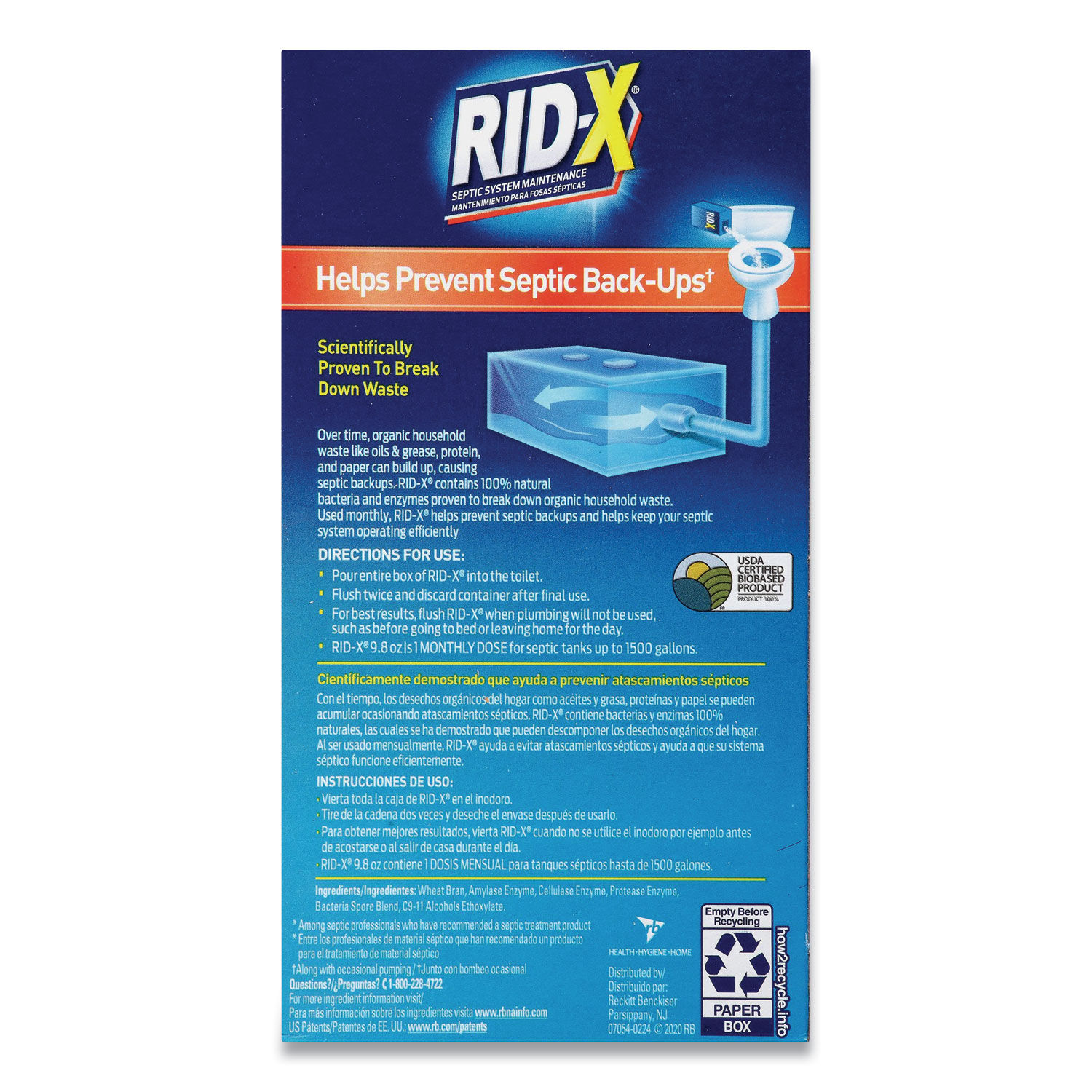Septic System Treatment Concentrated Powder by RIDX® RAC80306