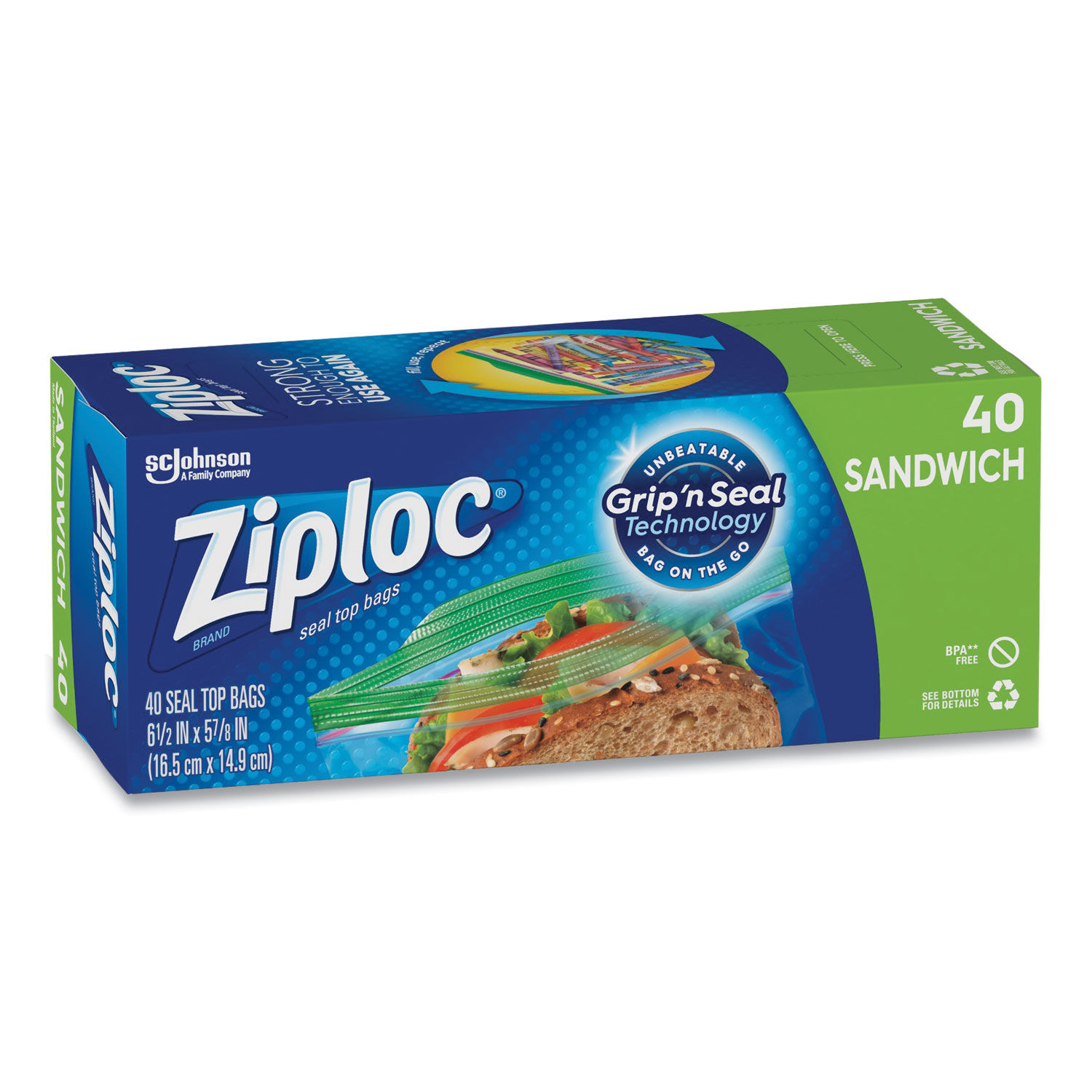 25) PACKS OF ZIPLOC SANDWICH BAGGIES (580 BAGGIES TOTAL PER PACK) - Earl's  Auction Company