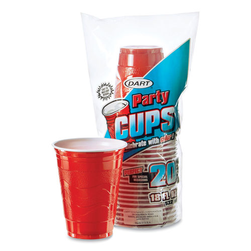  SOLO Cup Company Plastic Party Cold Cups, 16 oz, Clear, 50 pack  : Everything Else